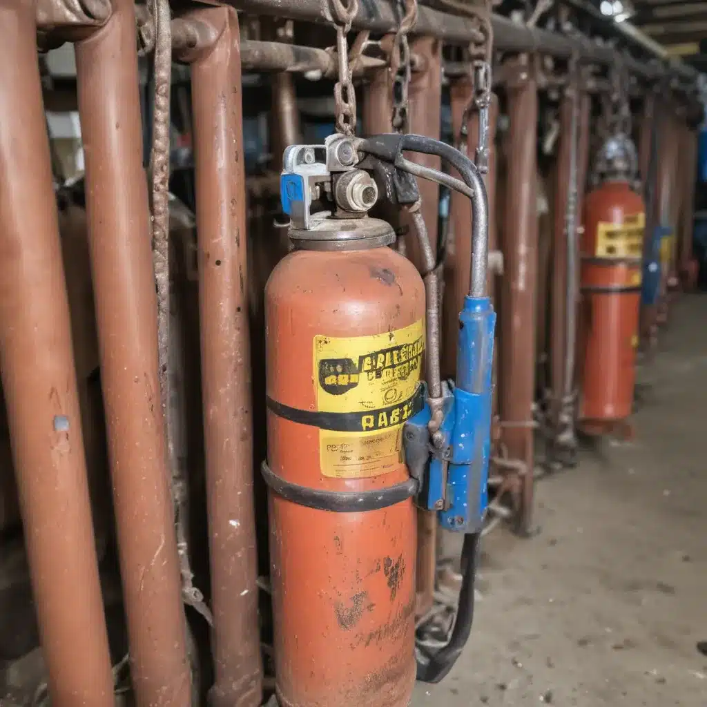 Never Weld with Compressed Gas Cylinders Chained or Tied Down